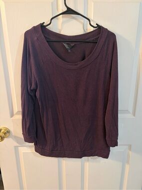 Mix by 41 Hawthorn Purple Plum Scoop Neck Top XL